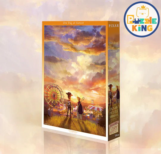 玩具總動員-日落一天系列-校園風格 (畫布紋理)