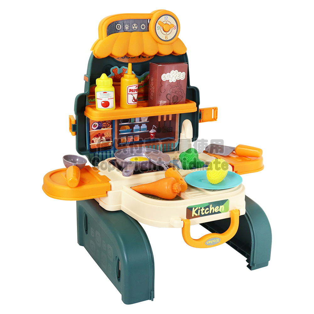 《 KIDMATE 》3合1餐具背包(綠)