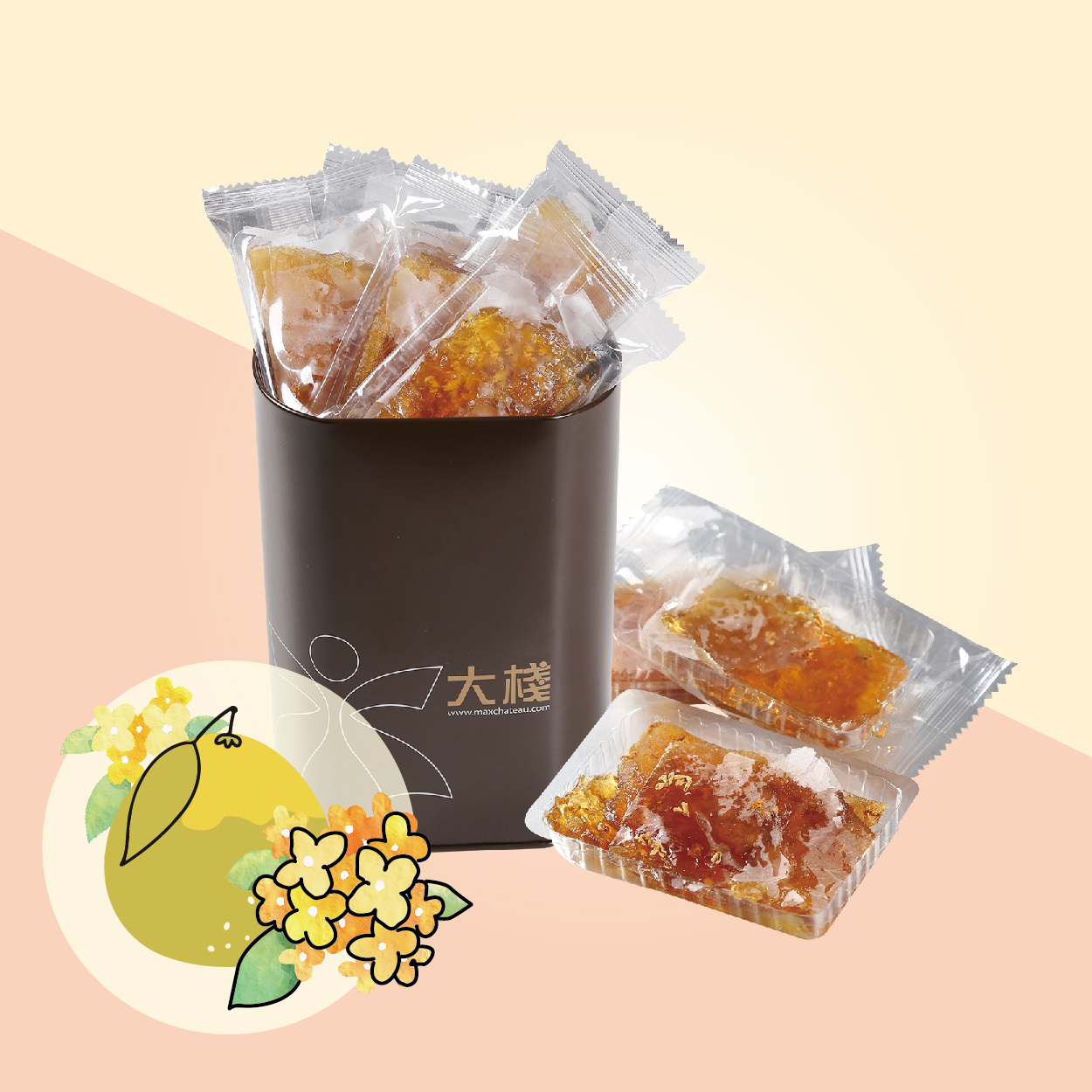 富貴常有 | 金桂花麥芽糖柚皮 (350克)