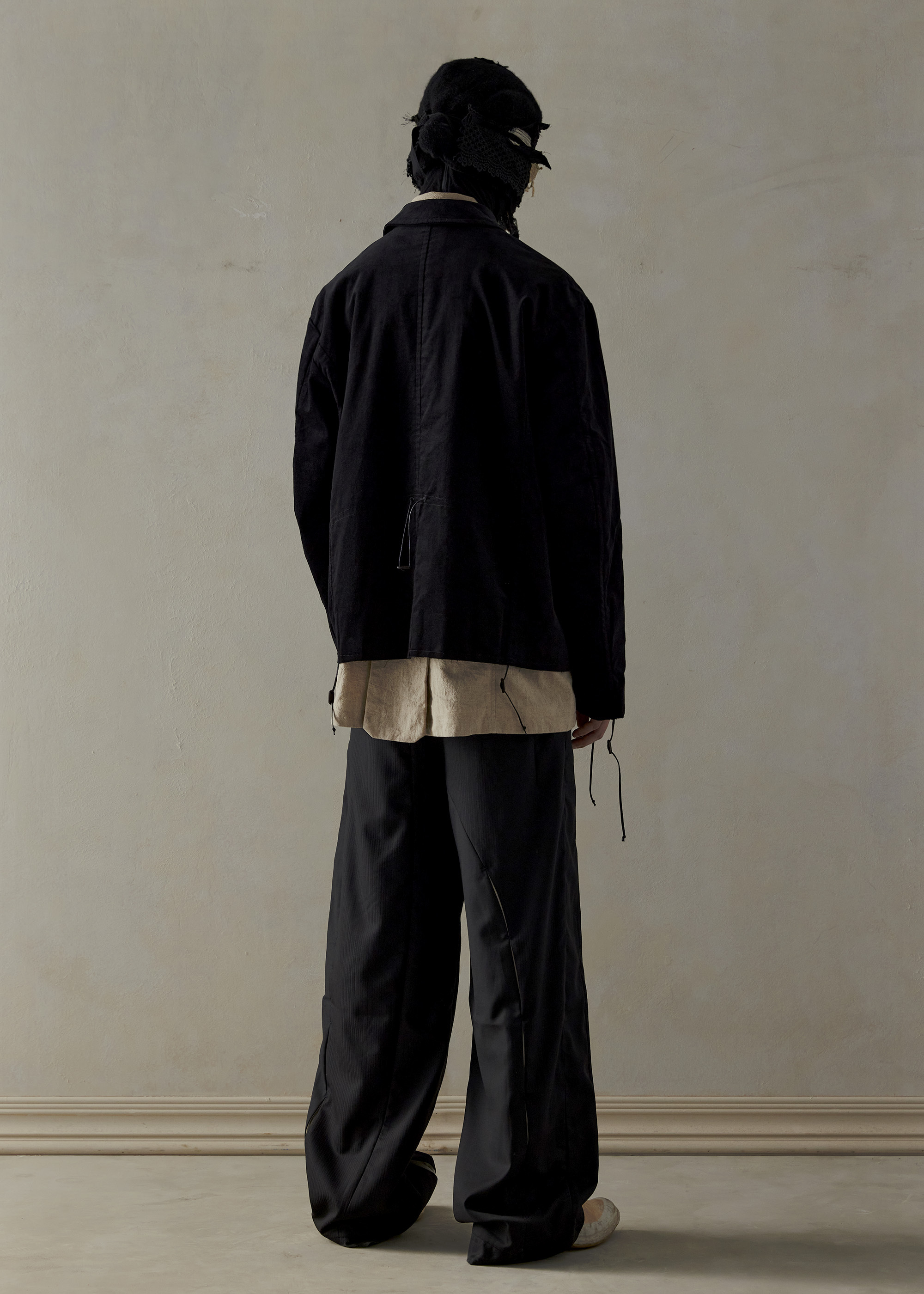 Professor.E 24fw Drawstring Shirt