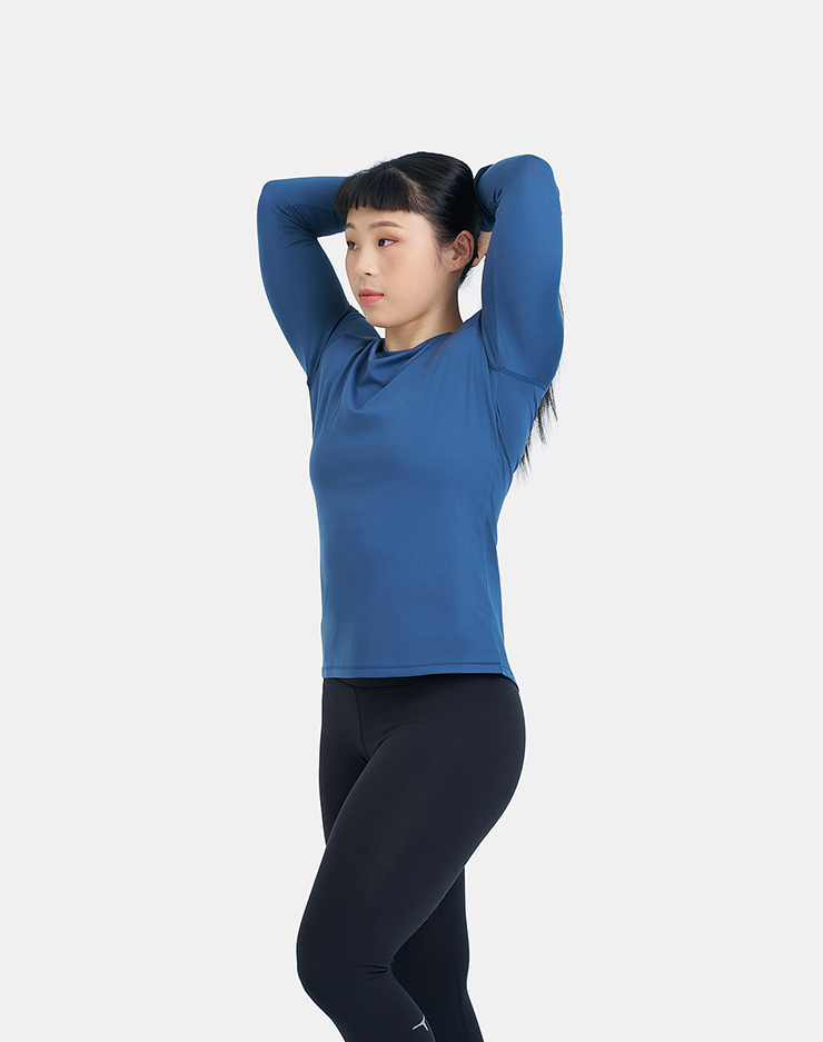 托瑪斯經典女長袖（靜謐藍）