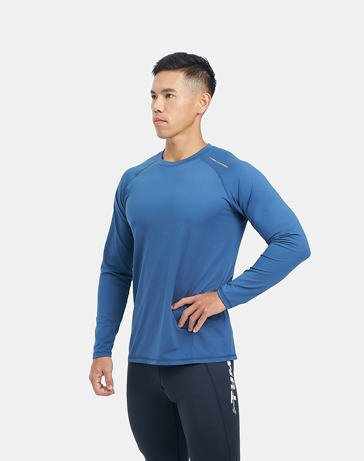 托瑪斯經典男長袖（靜謐藍）