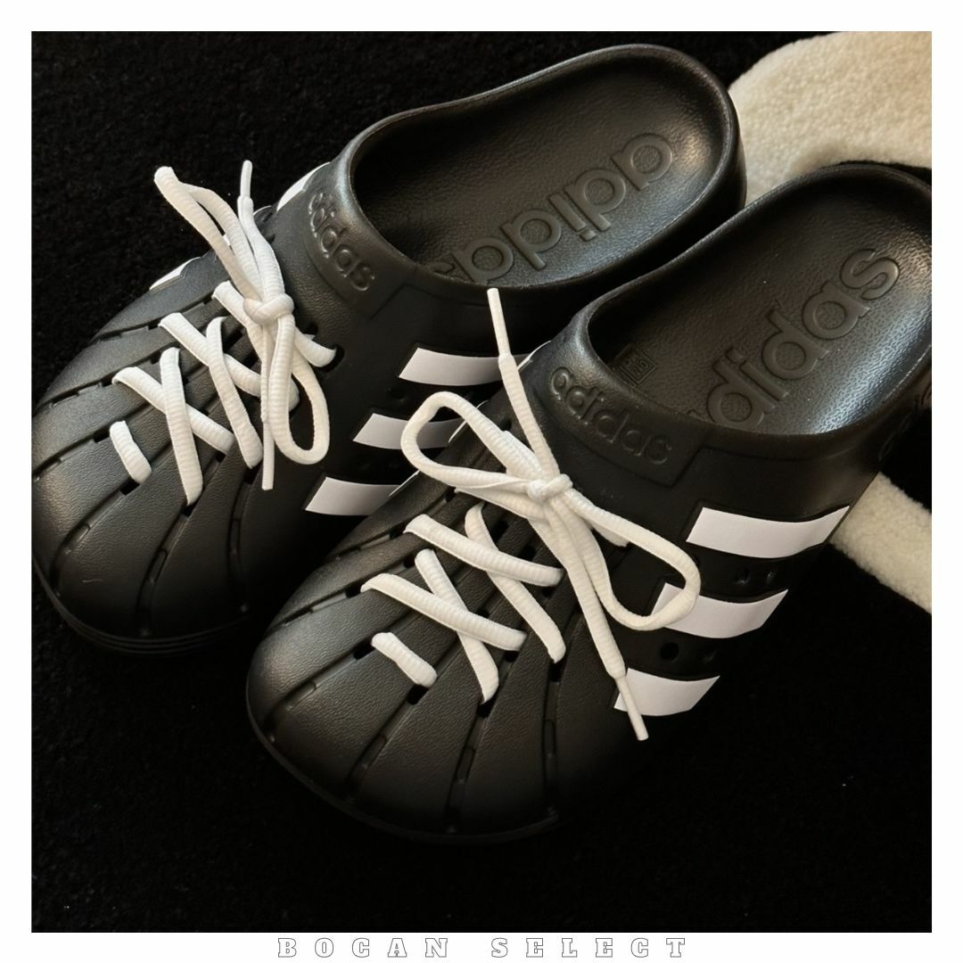 ADIDAS ADILETTE CLOGS 懶人拖 洞洞鞋 黑（GZ5886）