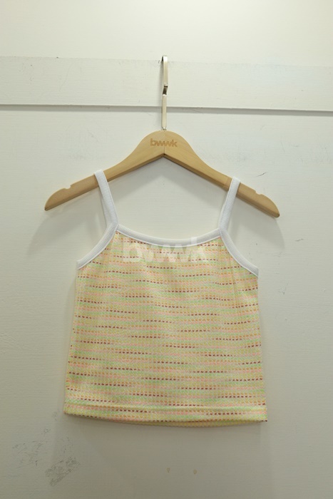 橘 小清新彩織背心