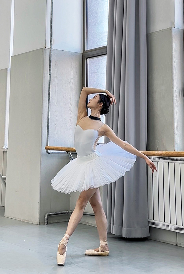 韓國eflora【EB-EFL06 小高領網紗舞衣】可放胸墊