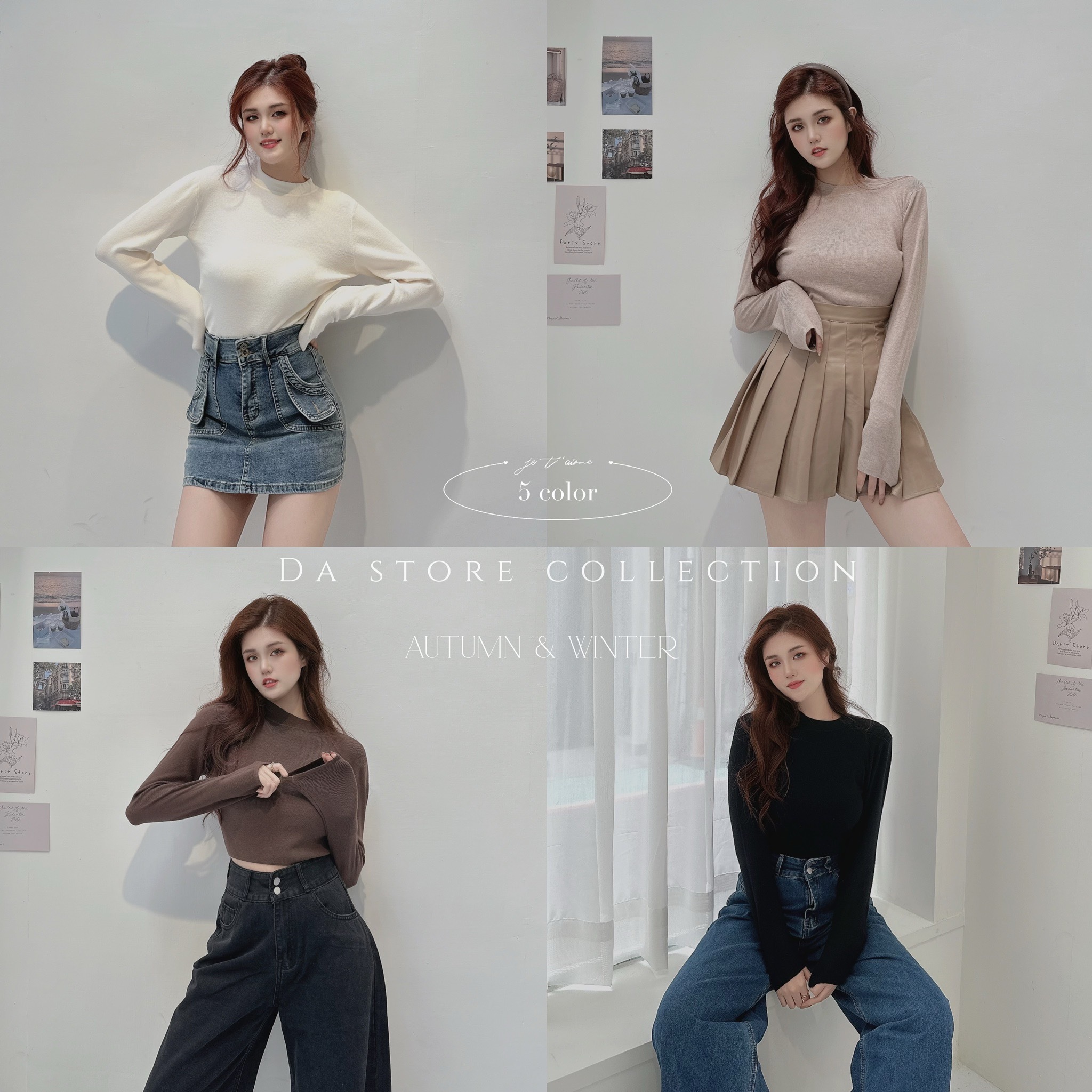 基礎百搭親膚微領打底衣/五色