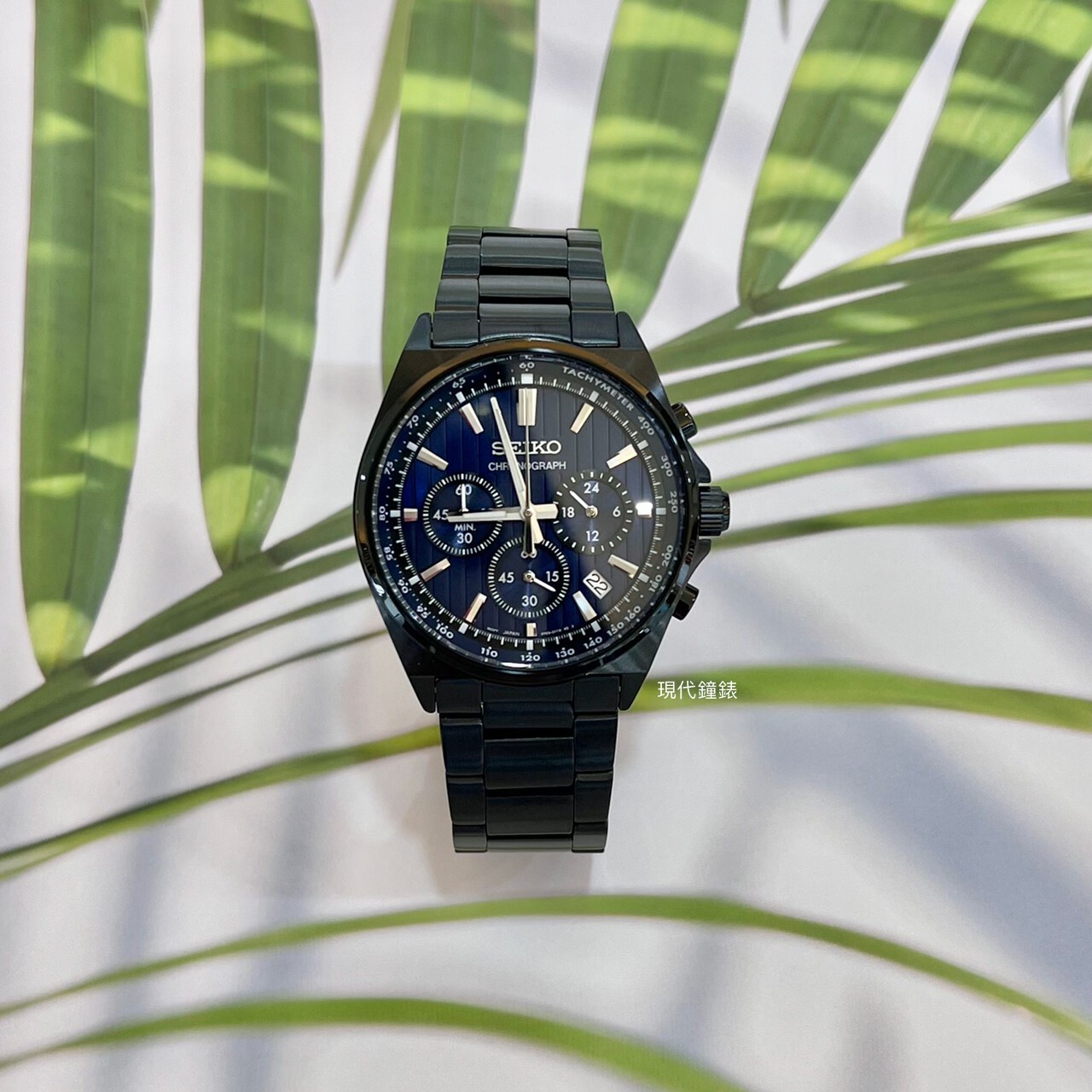 【SEIKO 精工】 CS系列 條紋設計賽車計時手錶 8T63-01T0U 41mm 現代鐘錶