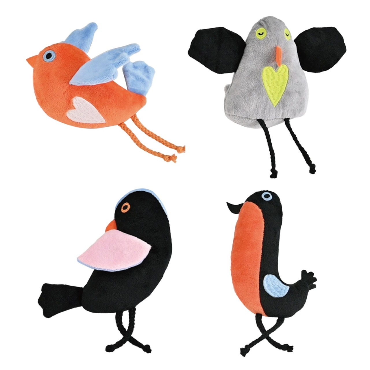 AmyCarol 夜光響紙鳥樂園 貓草玩具