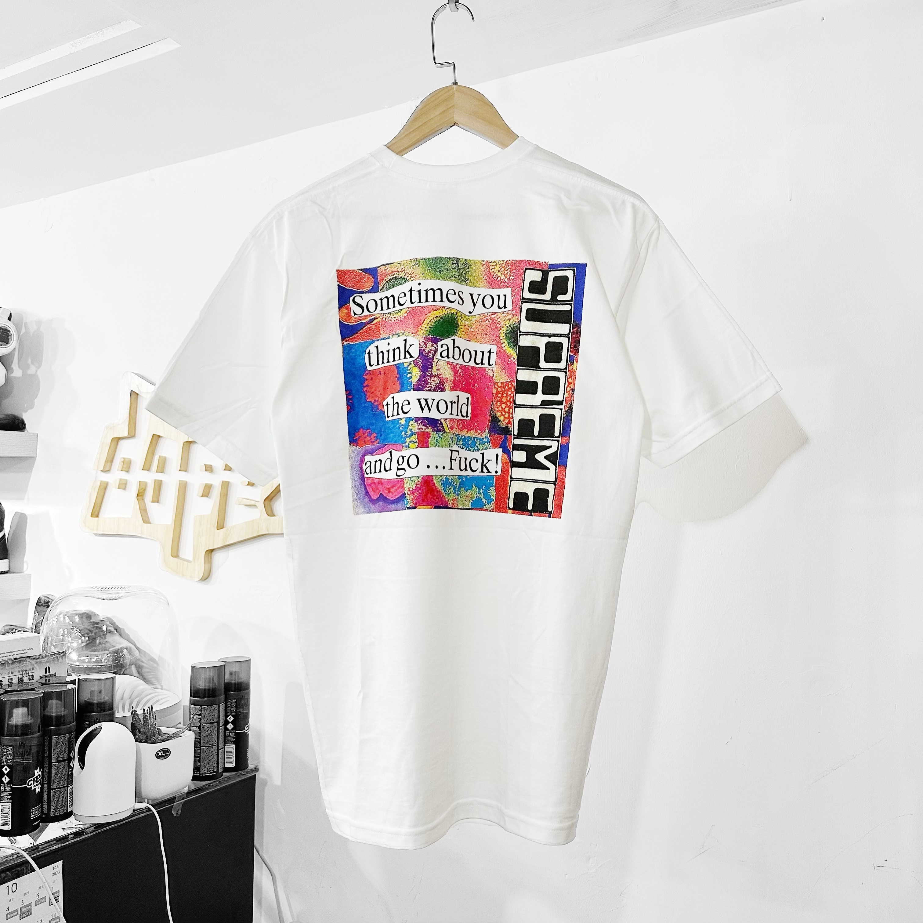 Supreme FW23 Static Tee White