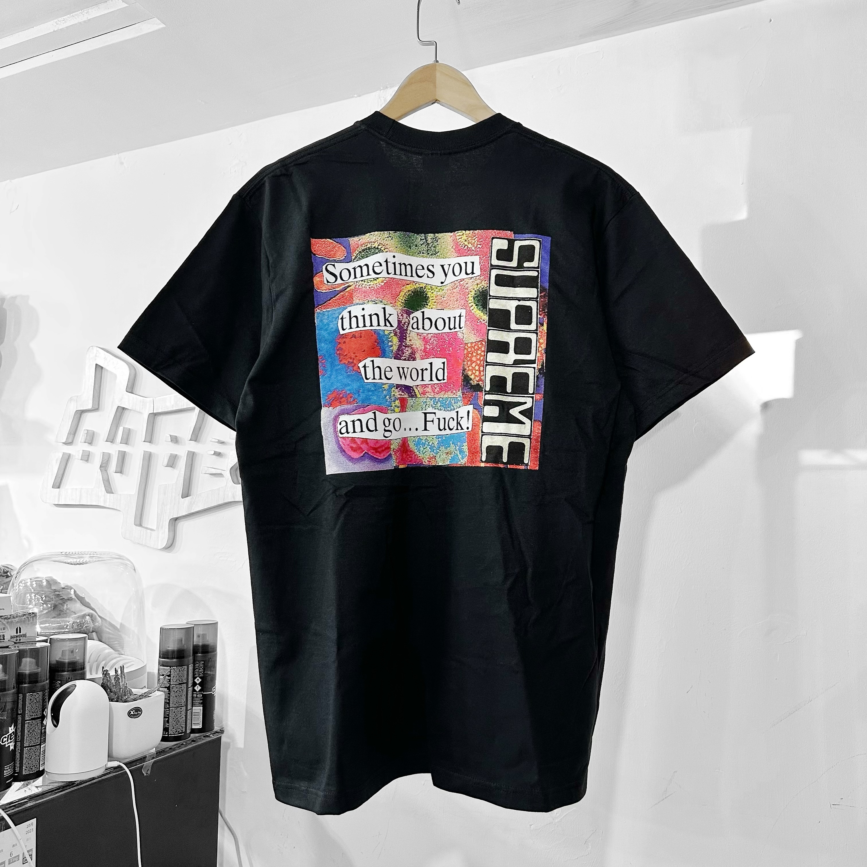 Supreme FW23 Static Tee Black