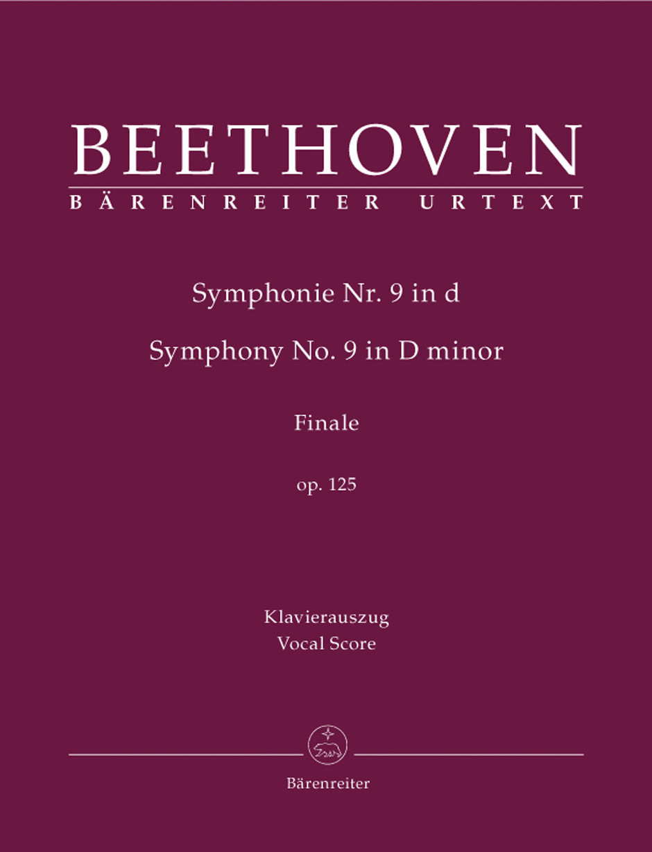 【混聲四部】《Beethoven: Symphony No. 9 in D minor, op. 125, IV. Finale》Vocal Score