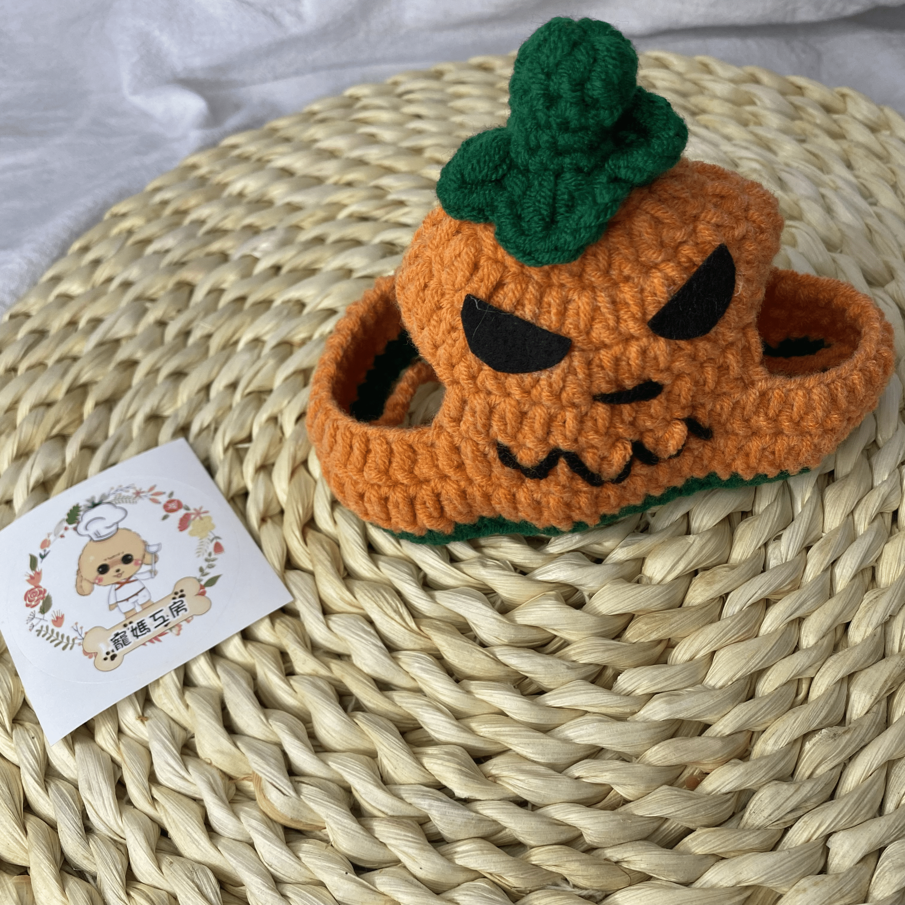 寵媽工房 - 寵物頸飾 (HC006)南瓜帽 #萬聖節
