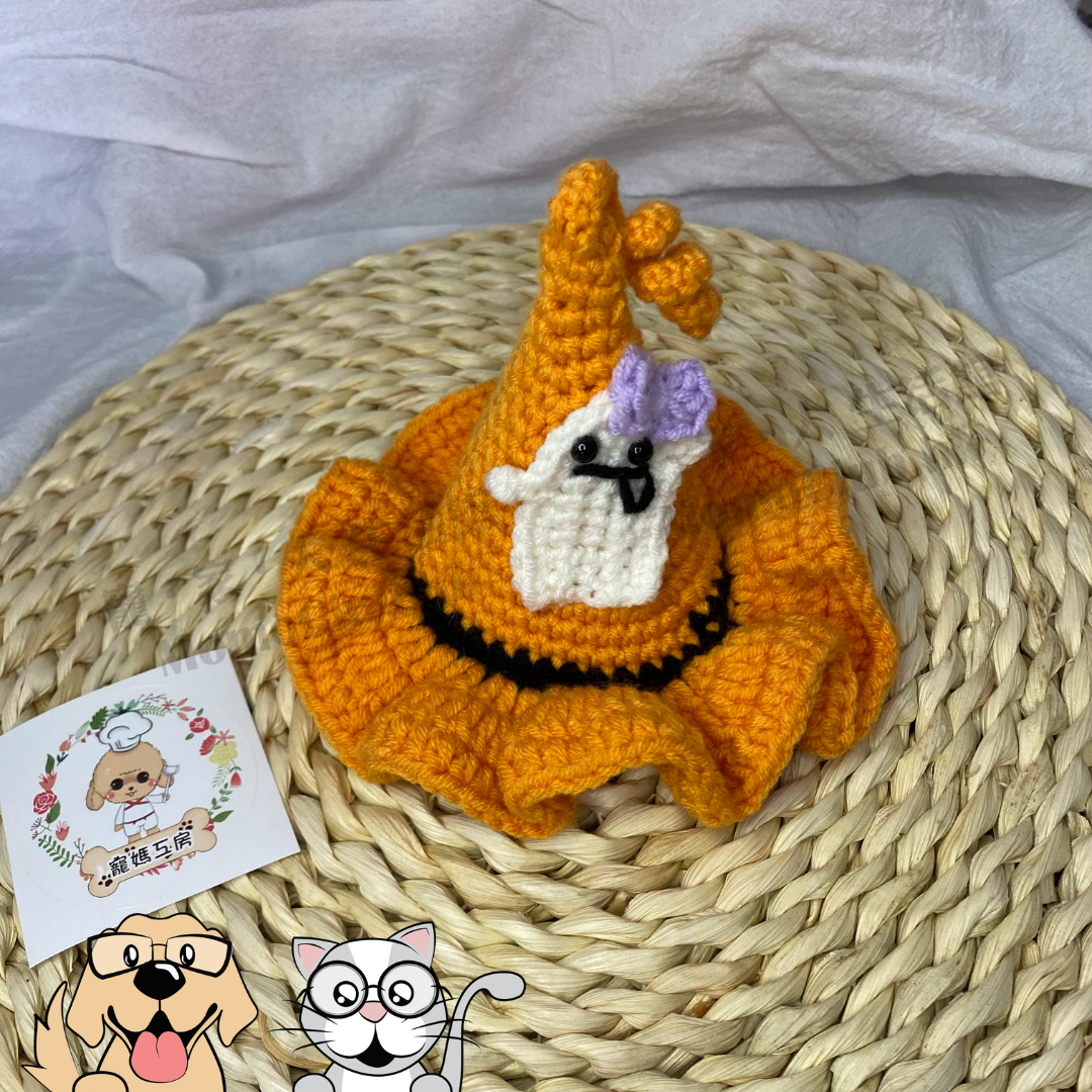 寵媽工房 - 寵物頸飾 (HC008)鬼鬼帽 #萬聖節