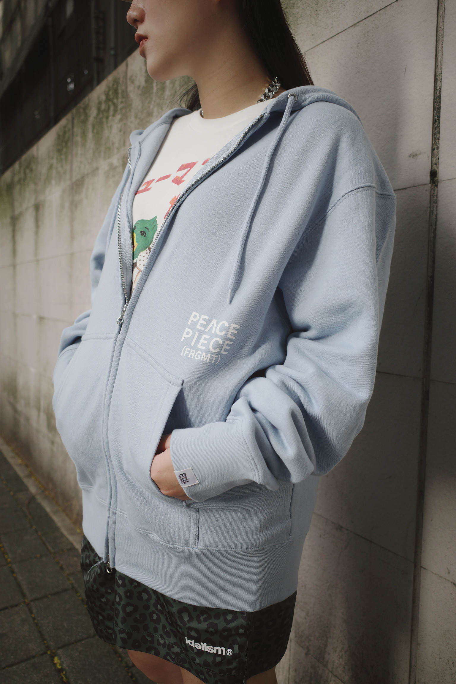 <快速出貨> 藤原浩FRAGMENT X PEACE PIECE 經典款 外套 藍