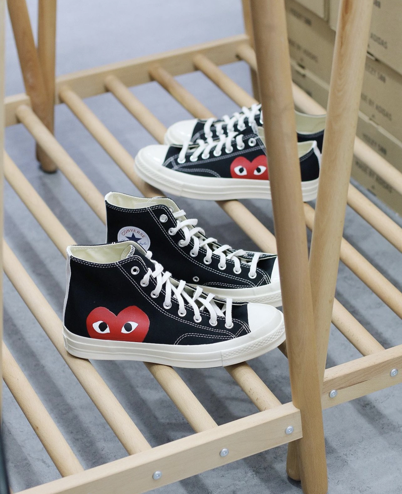 CDG PLAY Converse Chuck Taylor All Star 70 Hi Comme des Garcons PLAY Black