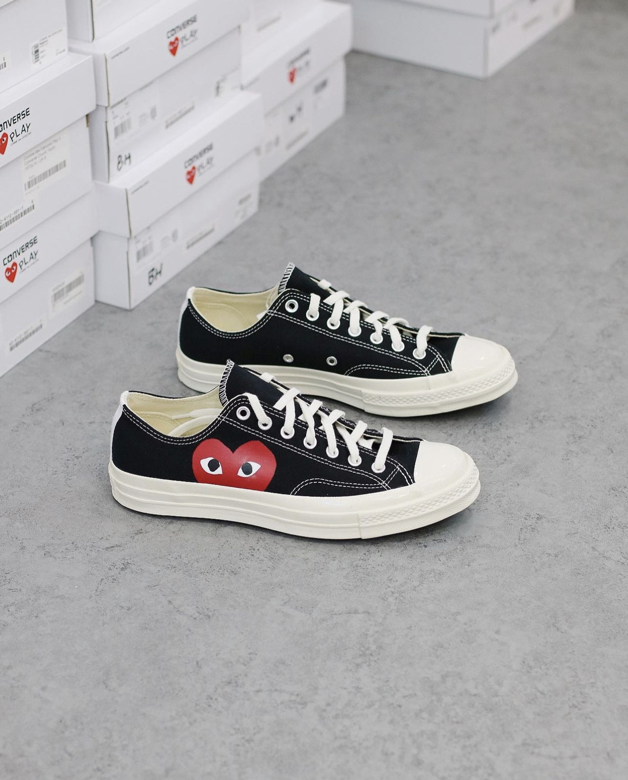 CDG PLAY Converse Chuck Taylor All Star 70 LOW Comme des Garcons PLAY Black