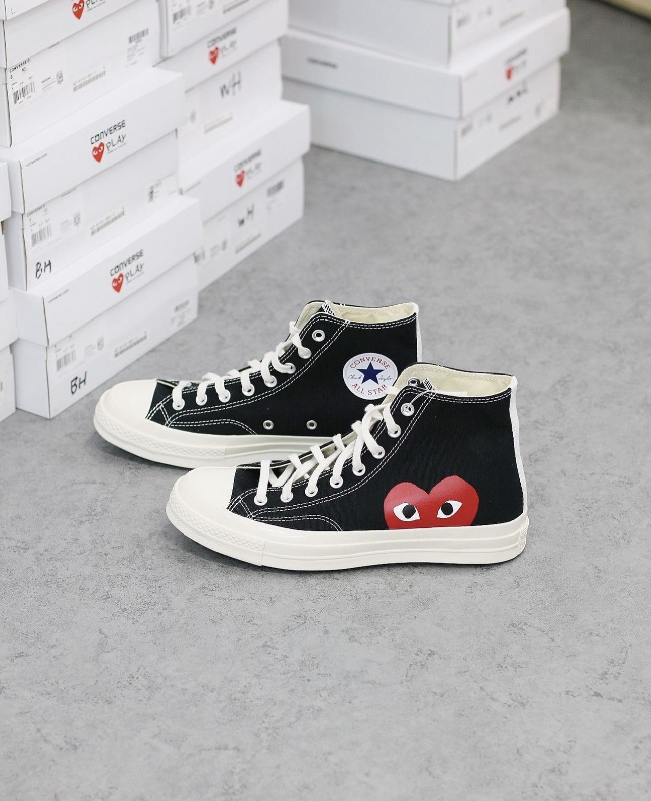 CDG PLAY Converse Chuck Taylor All Star 70 Hi Comme des Garcons PLAY Black