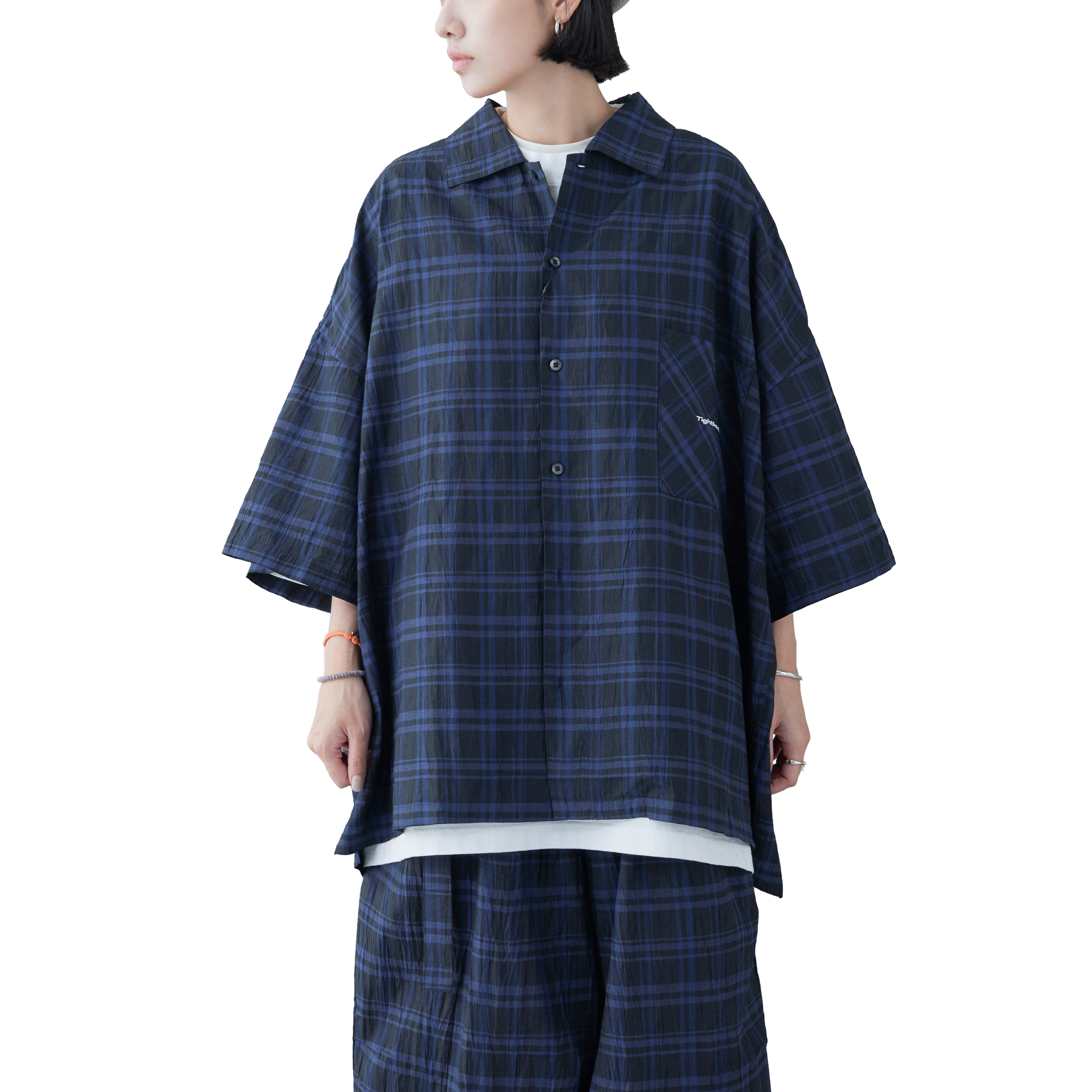 TIGHTBOOTH - Furrow Shirt - Blue Plaid