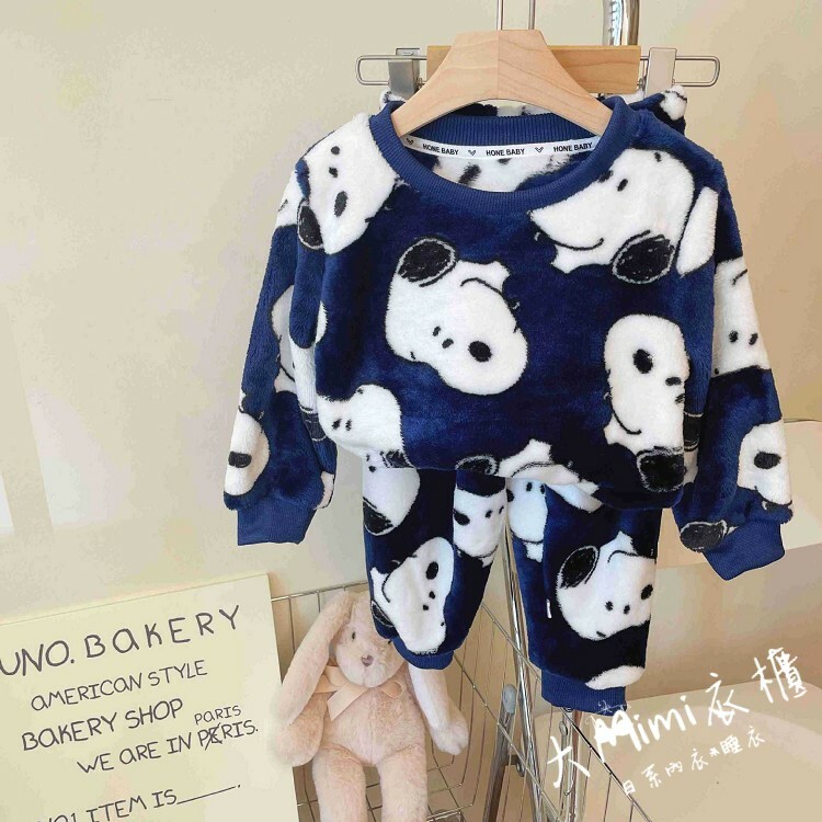 小童內刷毛睡衣