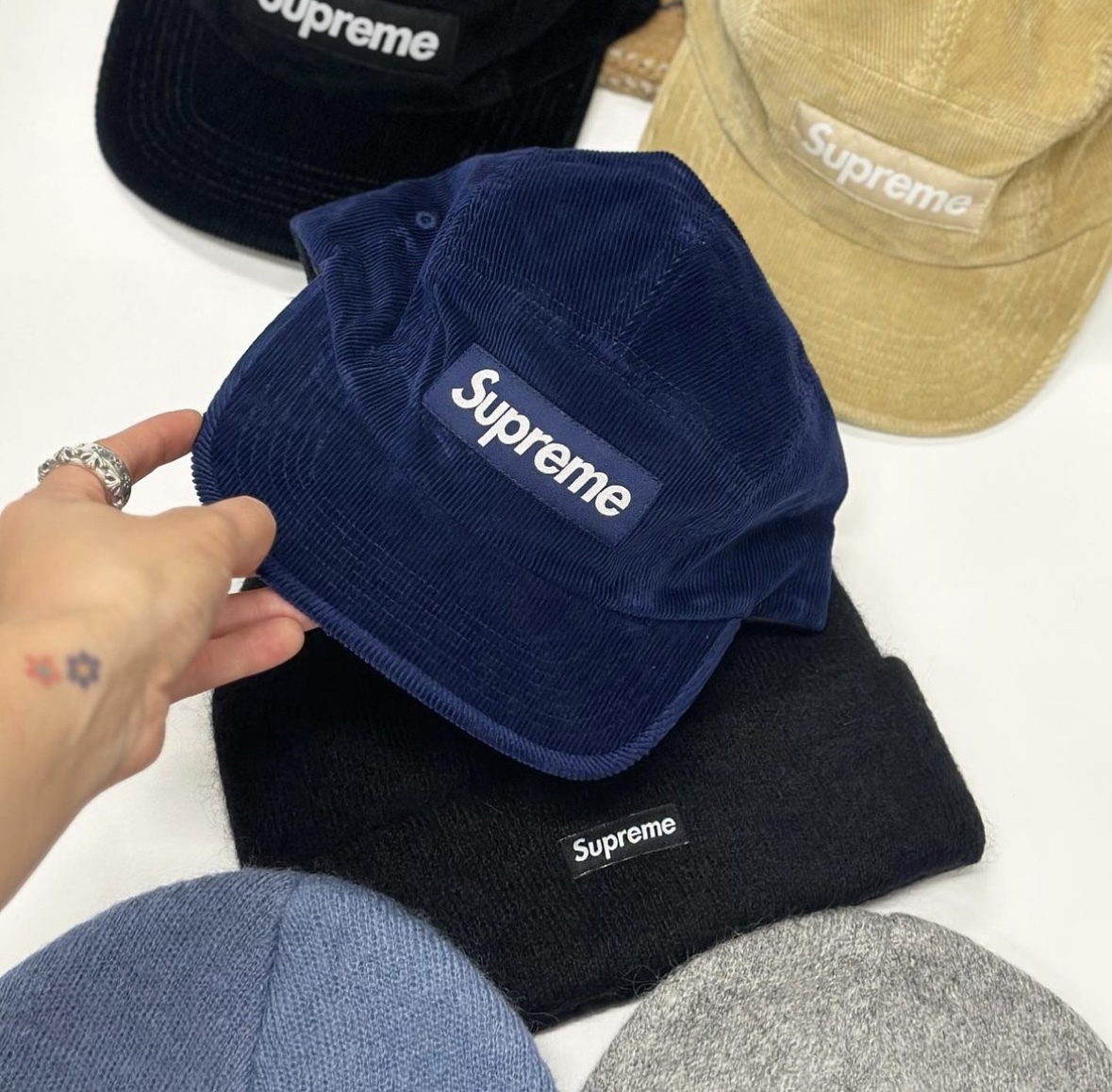 現貨┃Supreme 23FW Corduroy Camp Cap 燈芯絨 五分割