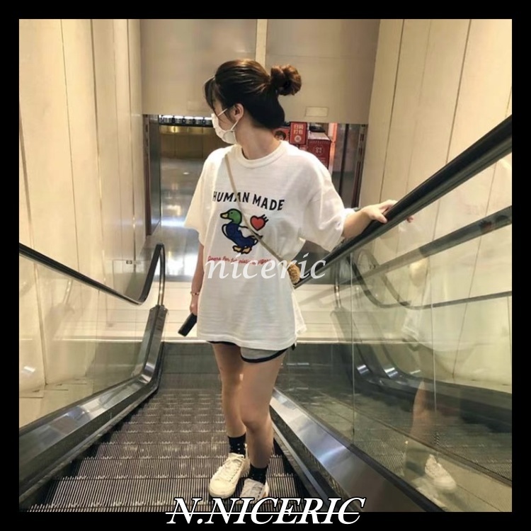[Nice日韓歐美代購］日本購入 HUMAN MADE 21ss humanmade愛心牛仔鴨竹節圓領短袖