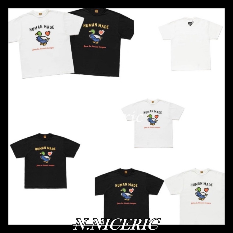 [Nice日韓歐美代購］日本購入 HUMAN MADE 21ss humanmade愛心牛仔鴨竹節圓領短袖