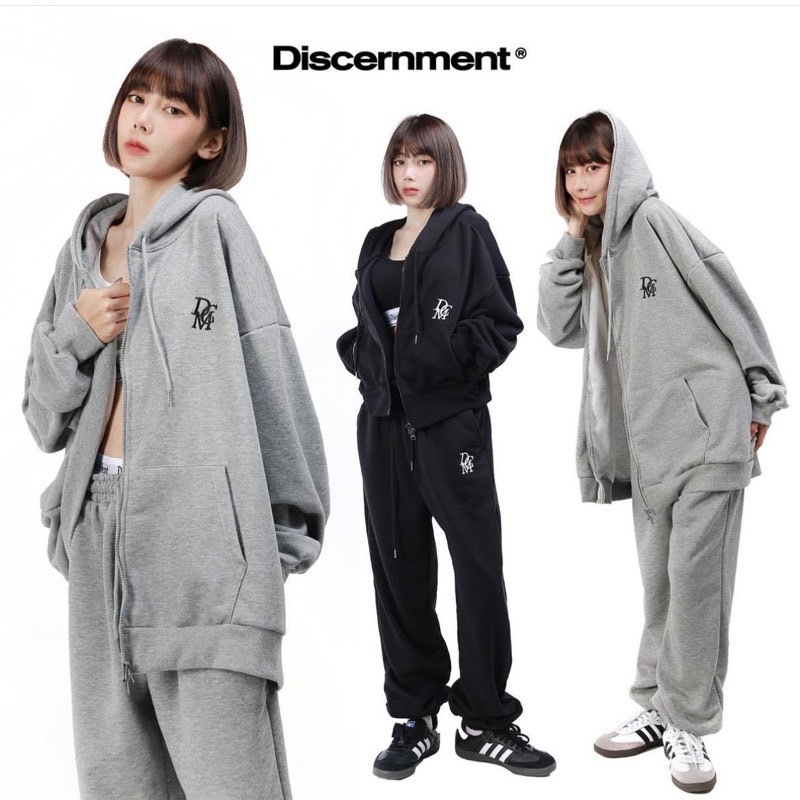 DISCERNMENT DCM  堆疊刺繡LOGO棉褲 最強棉套裝！