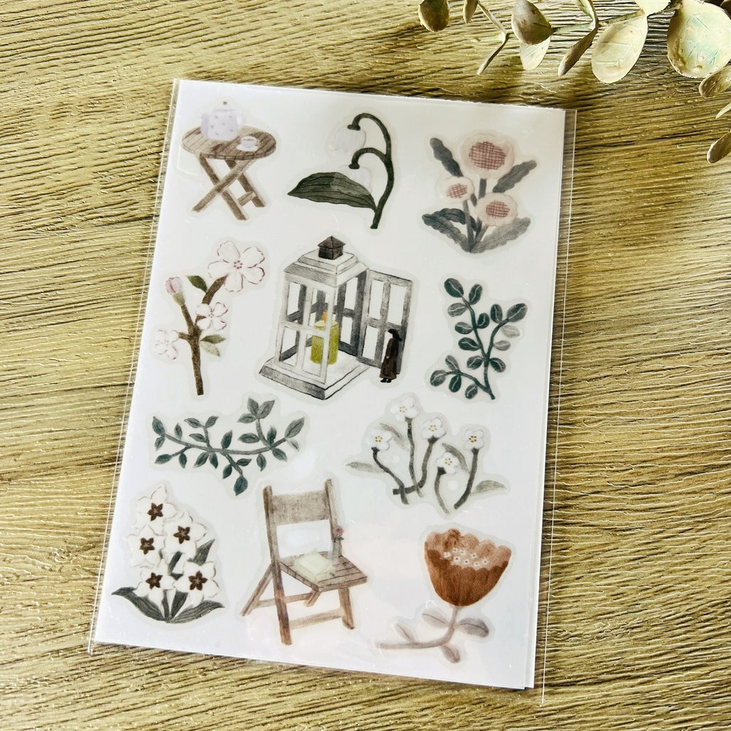 森空 Ivy Snow．午後的花園 轉印貼紙