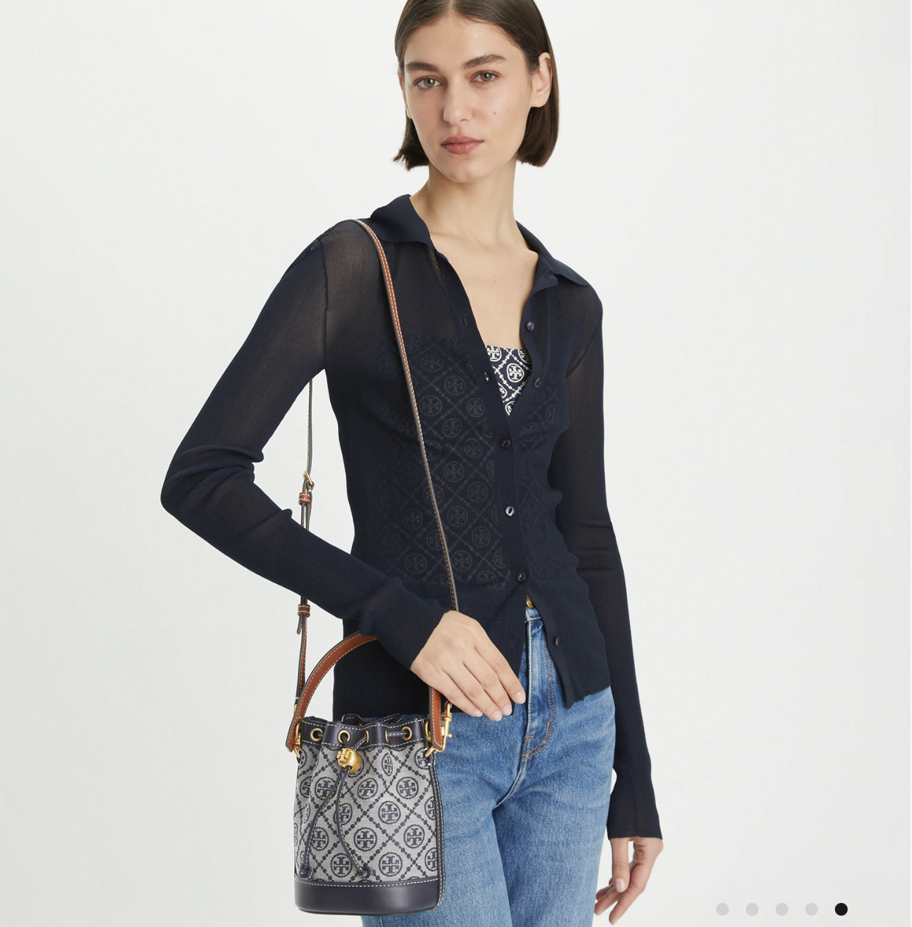 ❰ 香港現貨 ❱ Tory Burch T Monogram Mini Bucket Bag