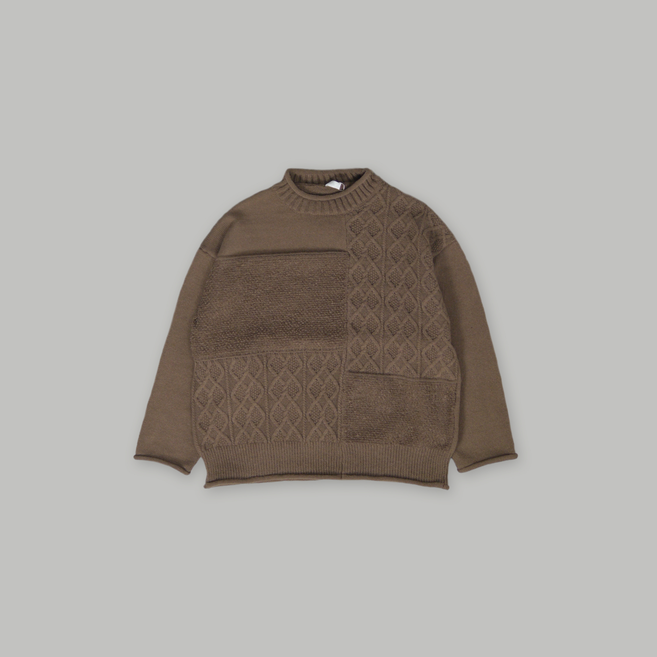 J.P.L. 捲邊領毛圈針織毛衣 ╭ 2色 ╮