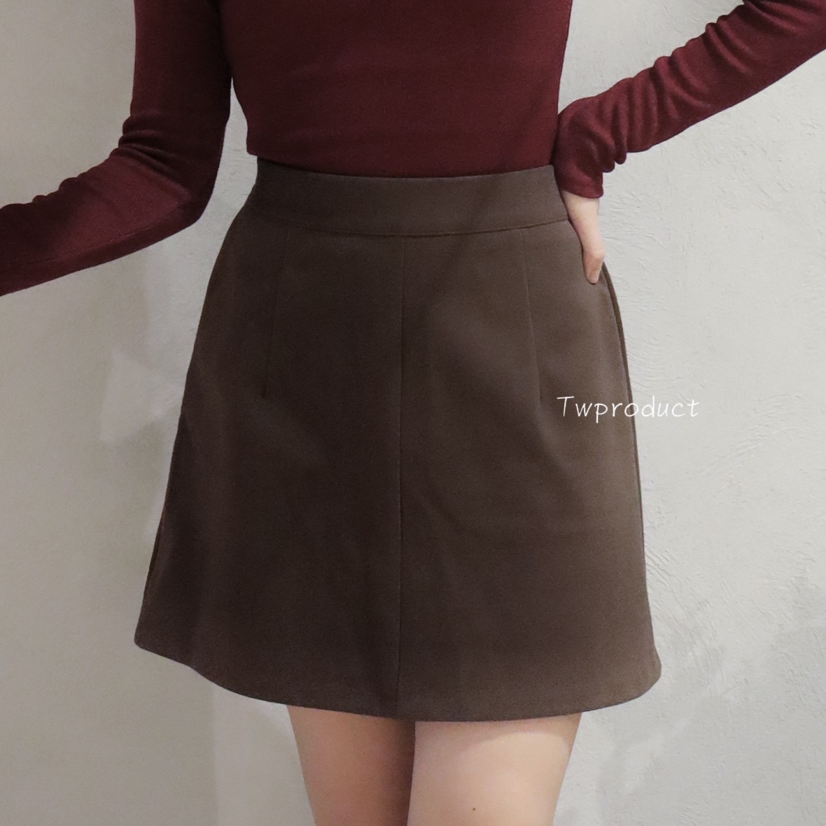 ✨ ||SK258||秋冬簡樸百搭A字裙