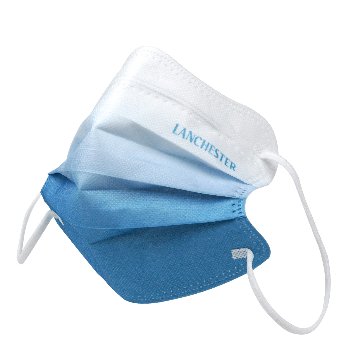 【彩蝶物語系列】成人中碼三層口罩 - 20片獨立包裝 - 漸變藍