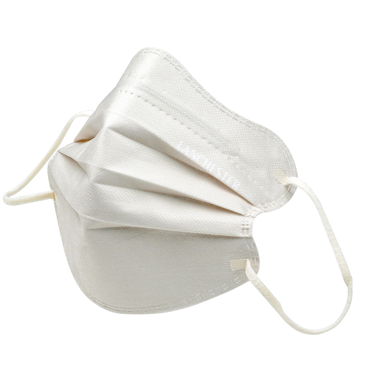 【彩蝶物語系列】成人中碼三層口罩 - 20片獨立包裝 - 米白色