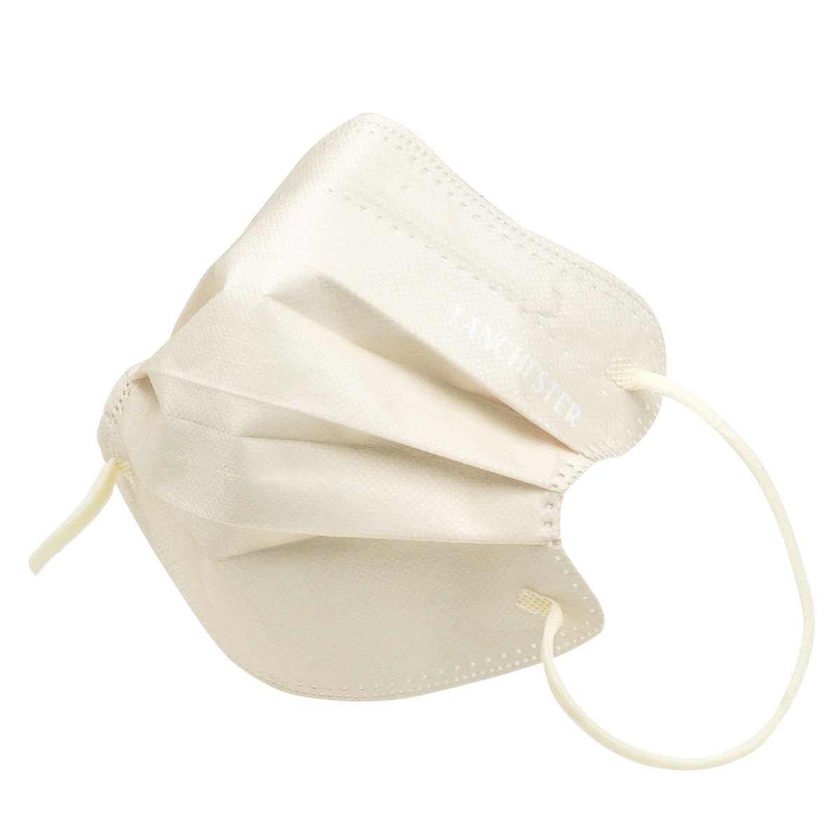 【彩蝶物語系列】成人中碼三層口罩 - 20片獨立包裝 - 淡黄色