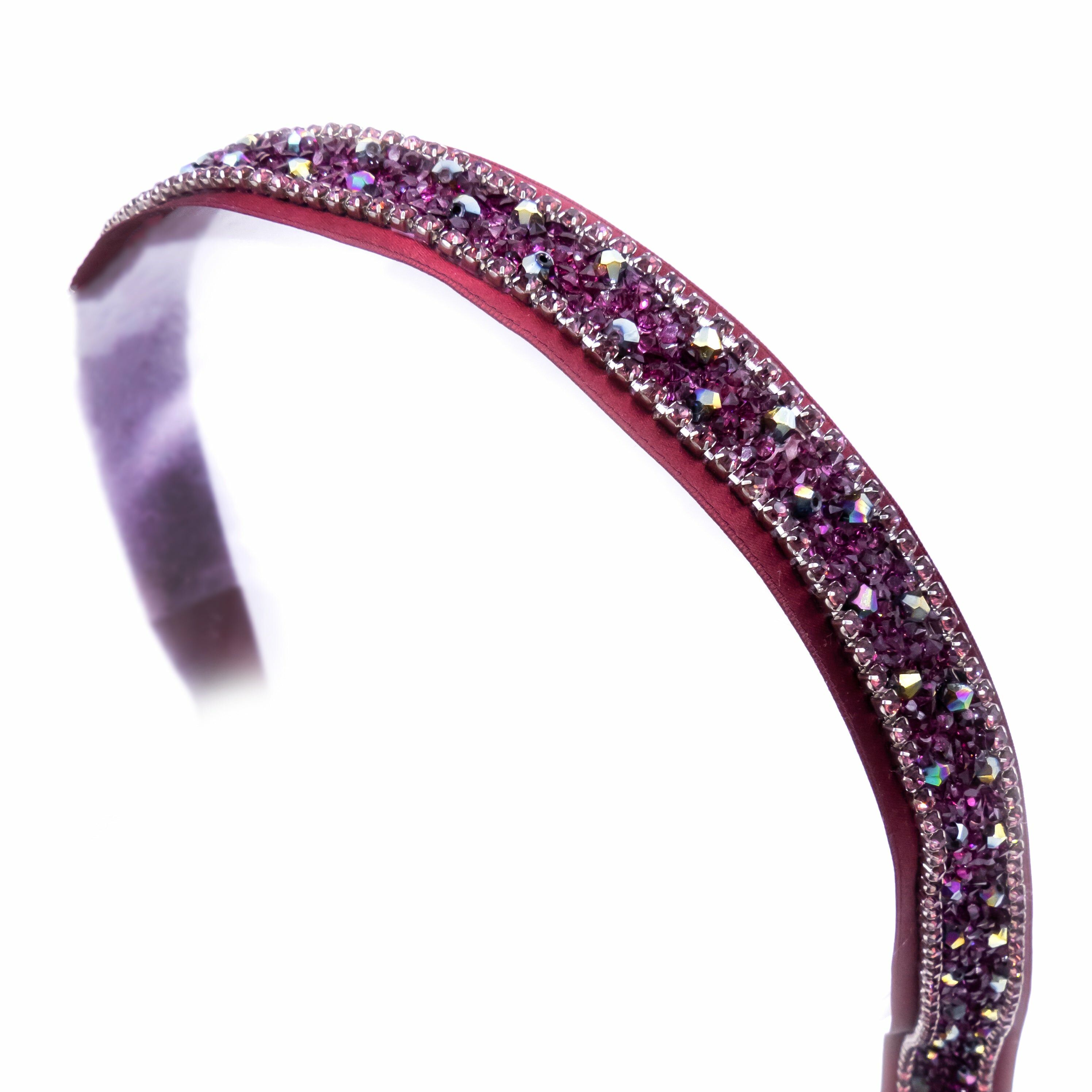 Strawberry Kisses Crystal Ribbon Headband