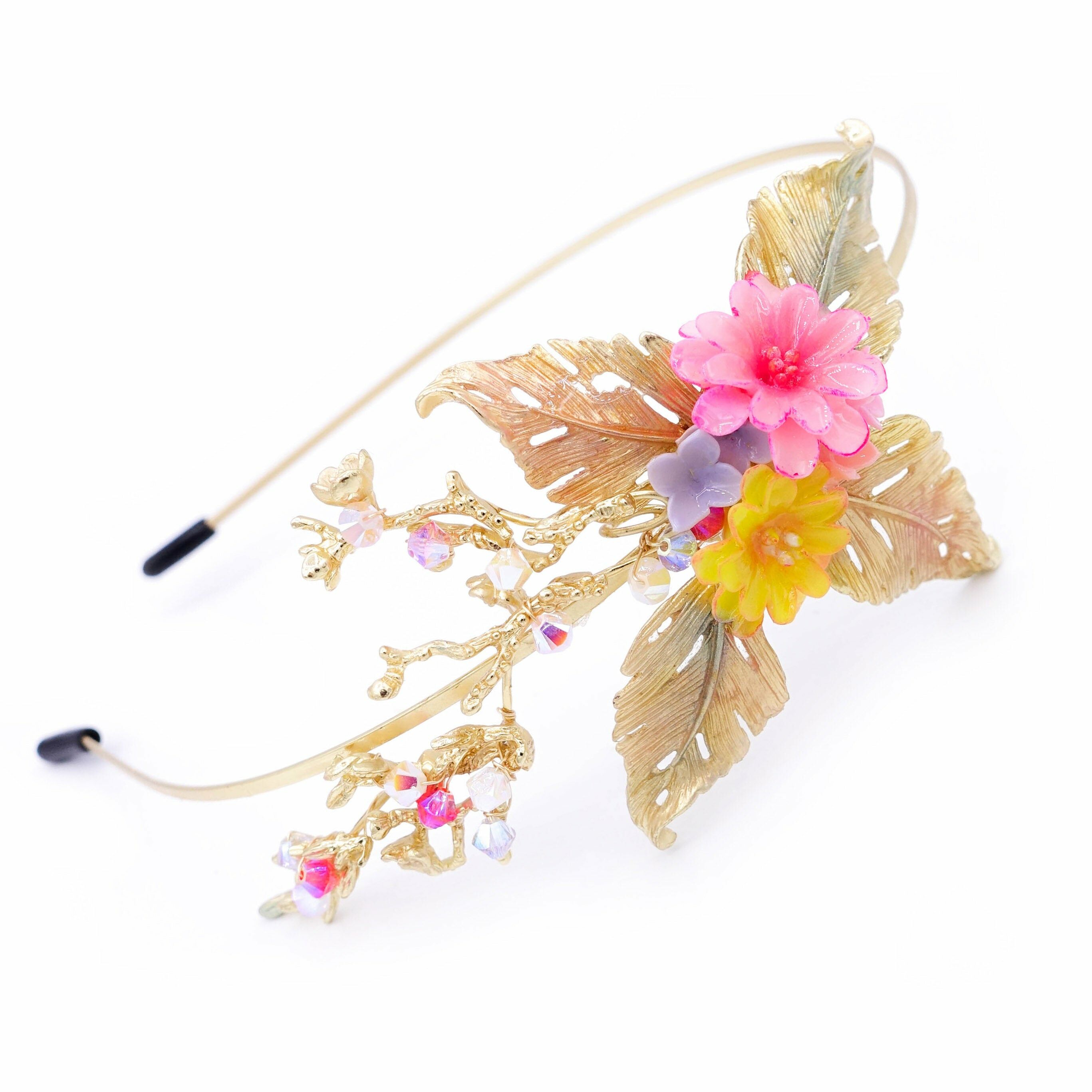 ZINNIA Mermaid Coral Headband