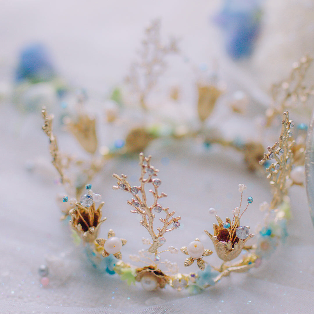 ZINNIA Aqua Coral Crown