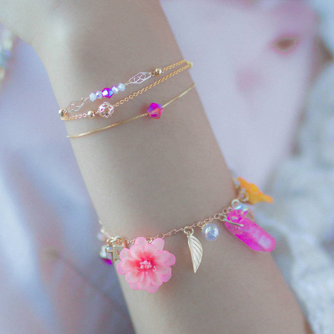 ZINNIA Mermaid Gold-plated 925 Silver Charm Bracelet