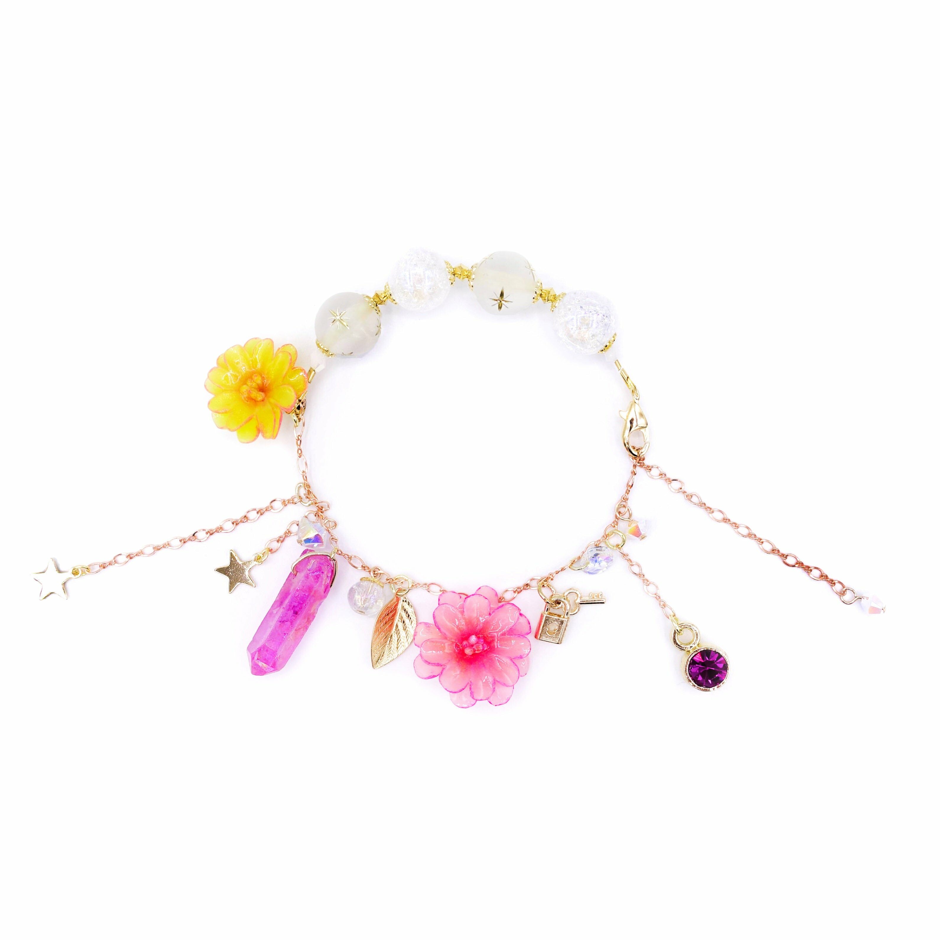 ZINNIA Mermaid Gold-plated 925 Silver Charm Bracelet