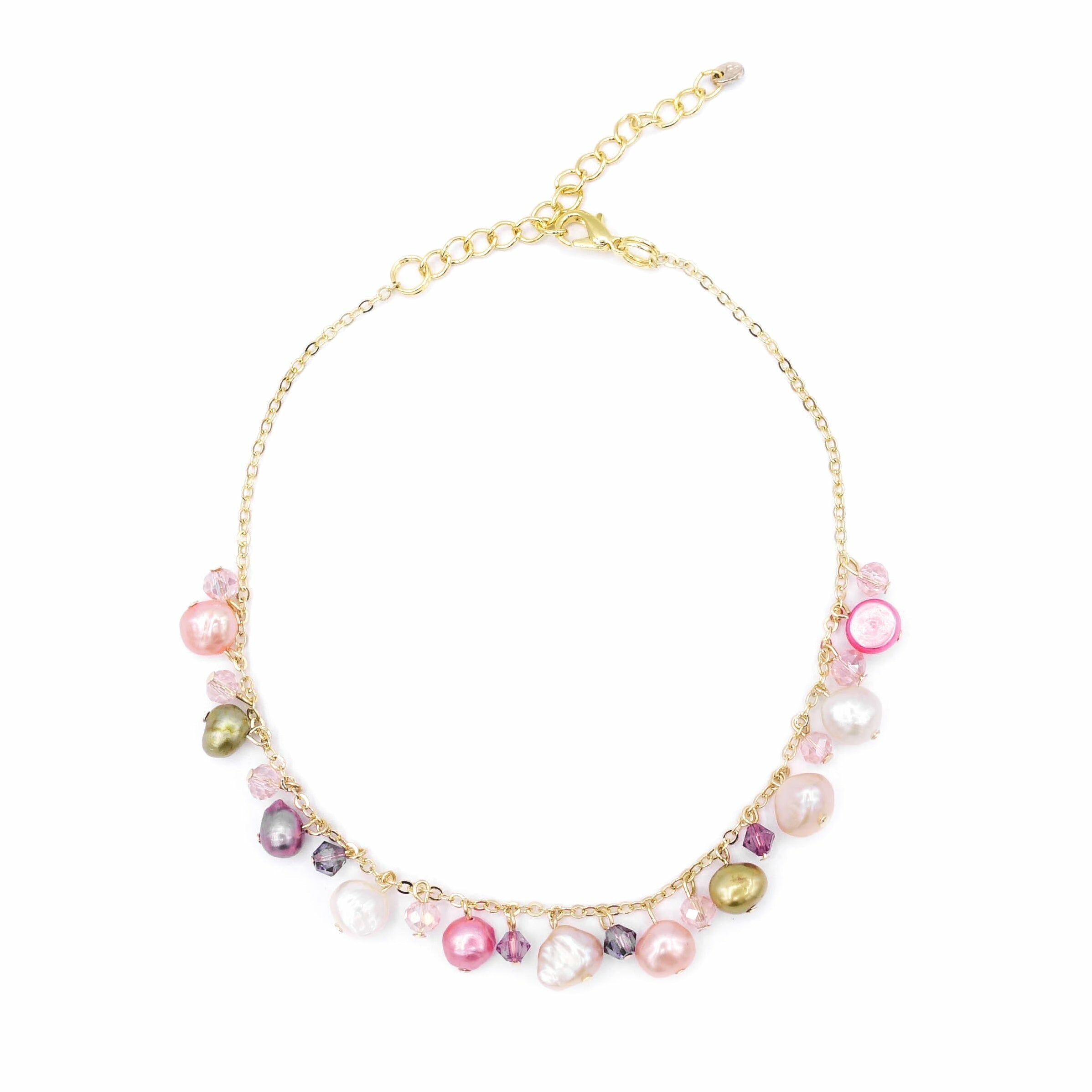 ZINNIA Mermaid Gold-plated 925 Silver Pearl Anklet