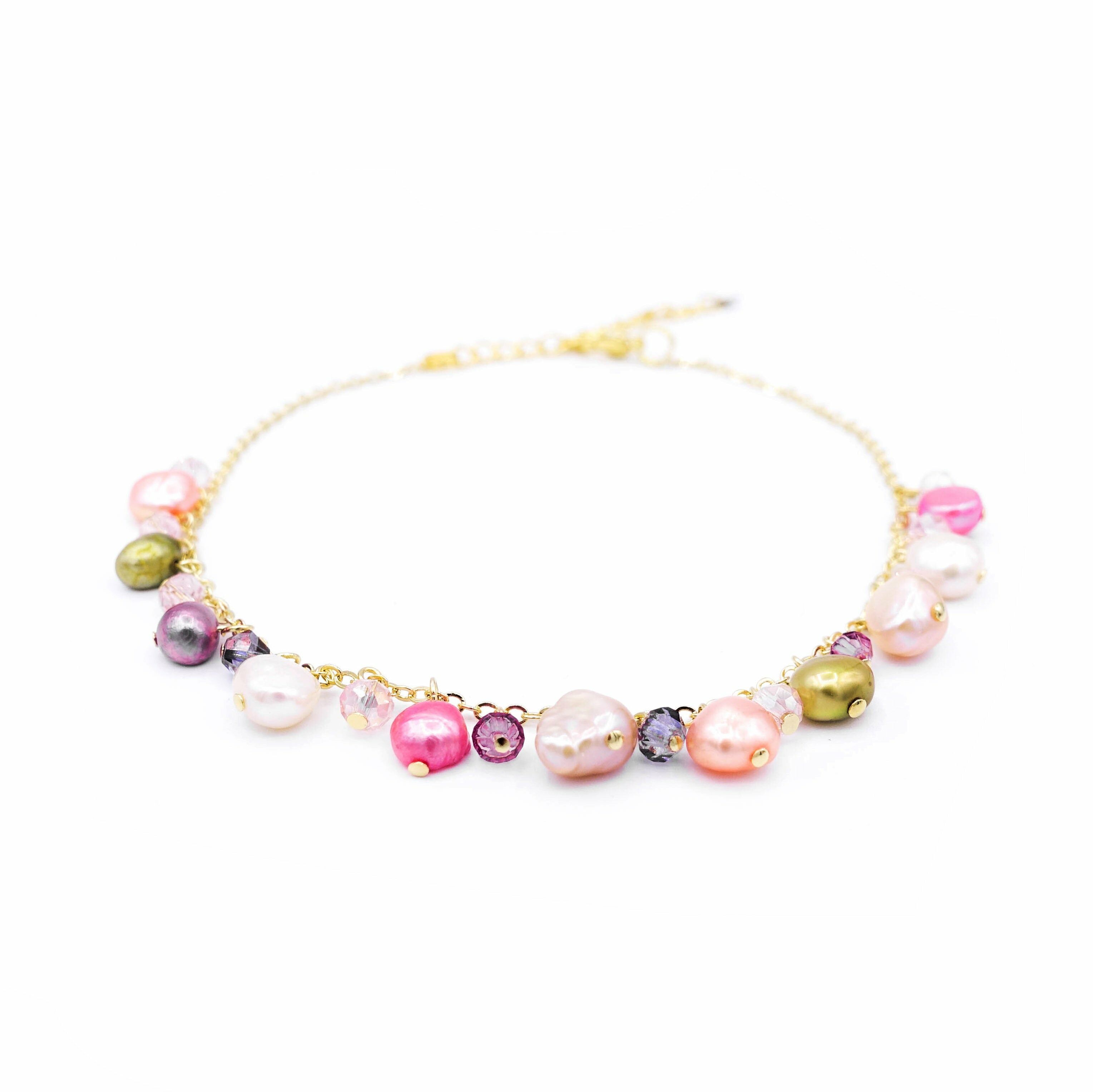 ZINNIA Mermaid Gold-plated 925 Silver Pearl Anklet