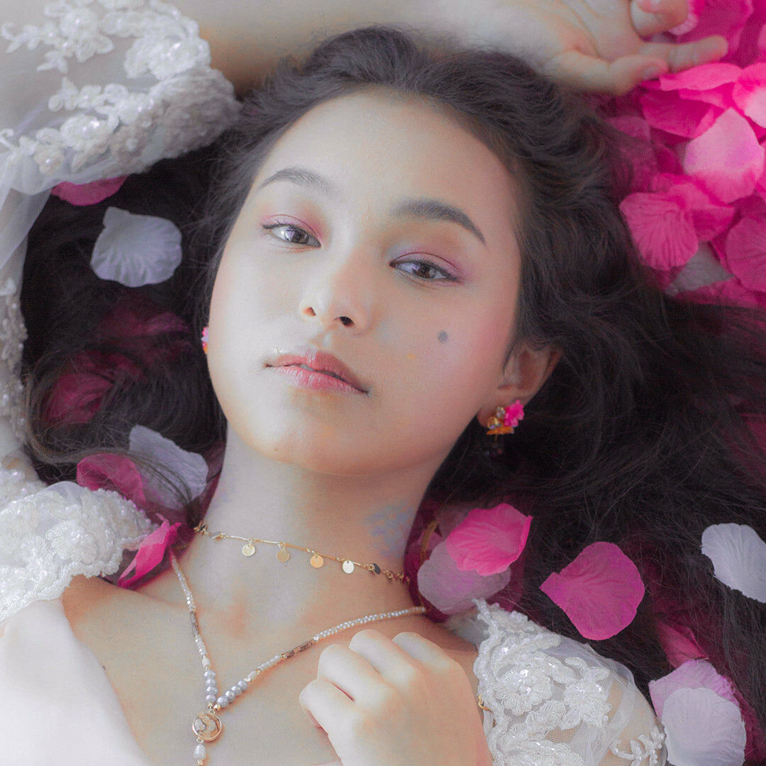 ZINNIA Mermaid Gold-plated 925 Silver Detachable Dangle Earrings