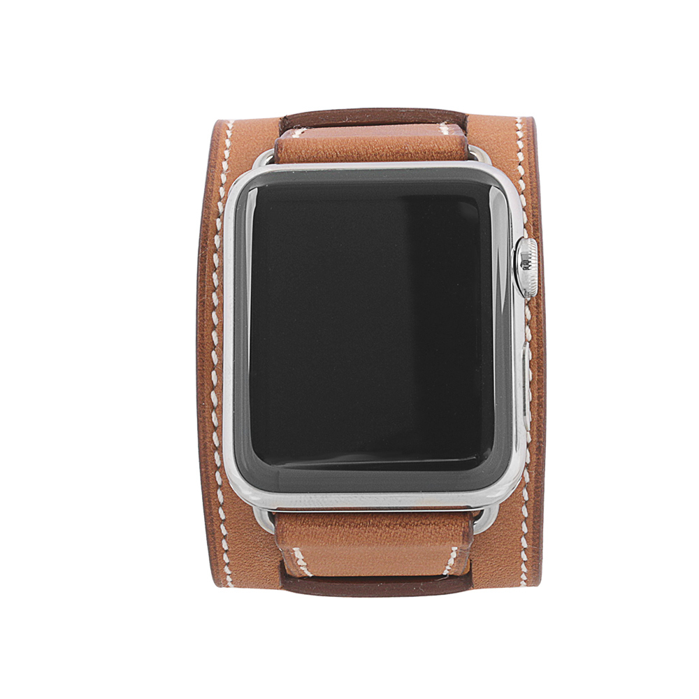 【Hermès】不鏽鋼銀寬錶帶Apple Watch(42mm)