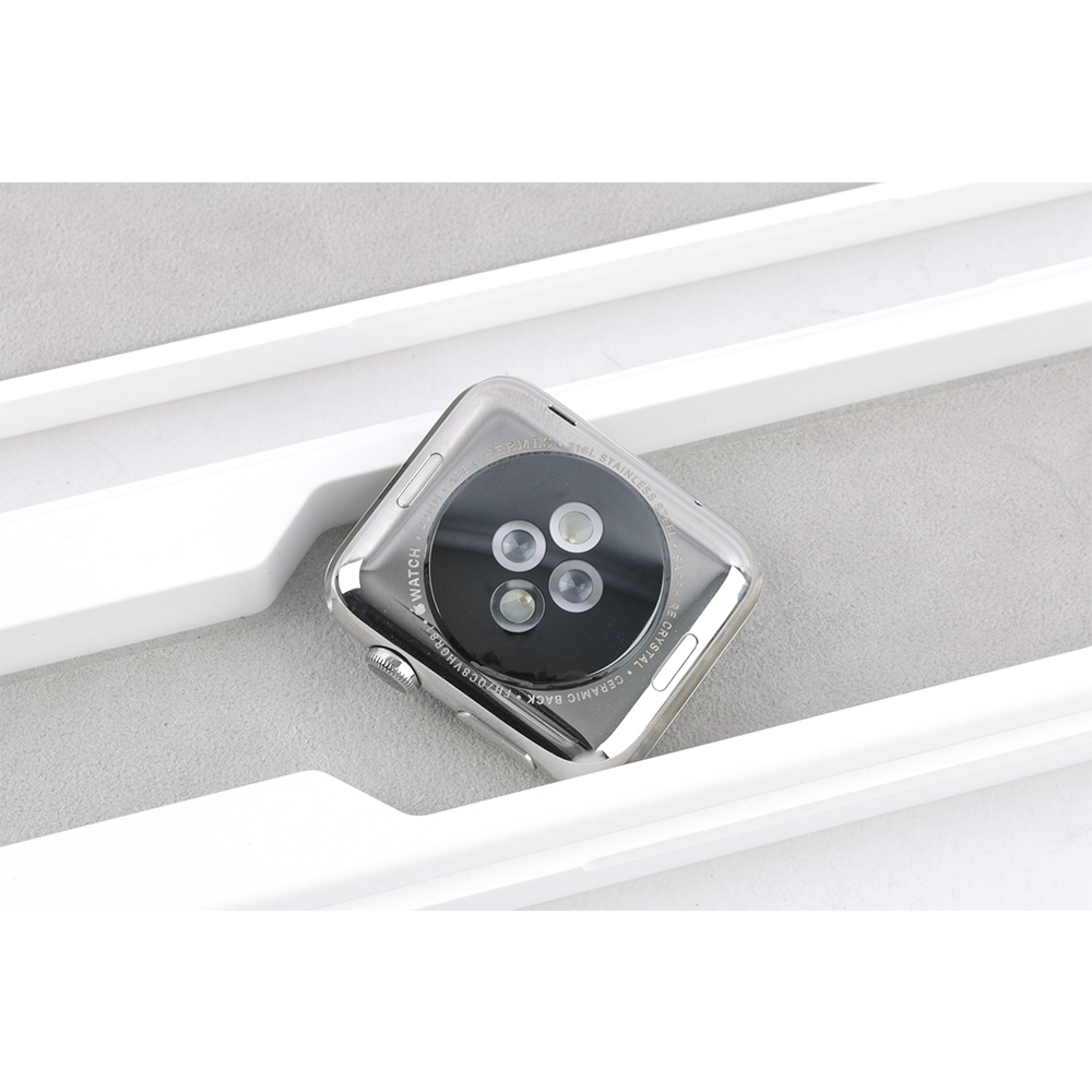 【HERMES】不鏽鋼銀寬錶帶Apple Watch(42mm)(金棕色)