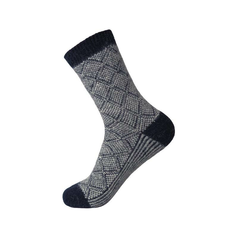 英倫菱格中筒羊毛襪 男款 (2色) WOOL/透氣吸汗/保暖舒適/彈性耐磨/輕量柔軟 44CFA54836