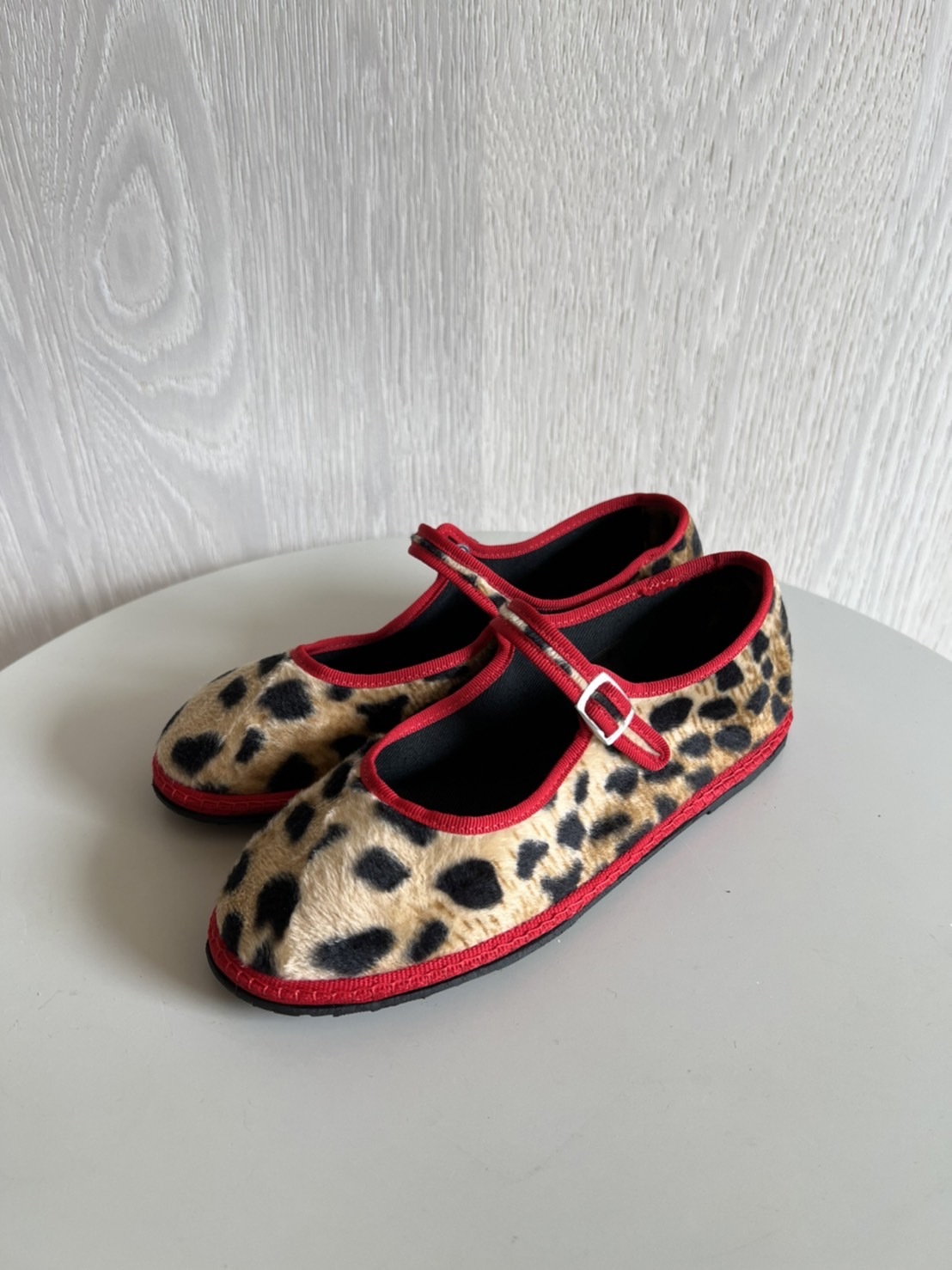 SCIUSCIA 絨毛豹紋瑪麗珍鞋(大人款) Maryjane Pony