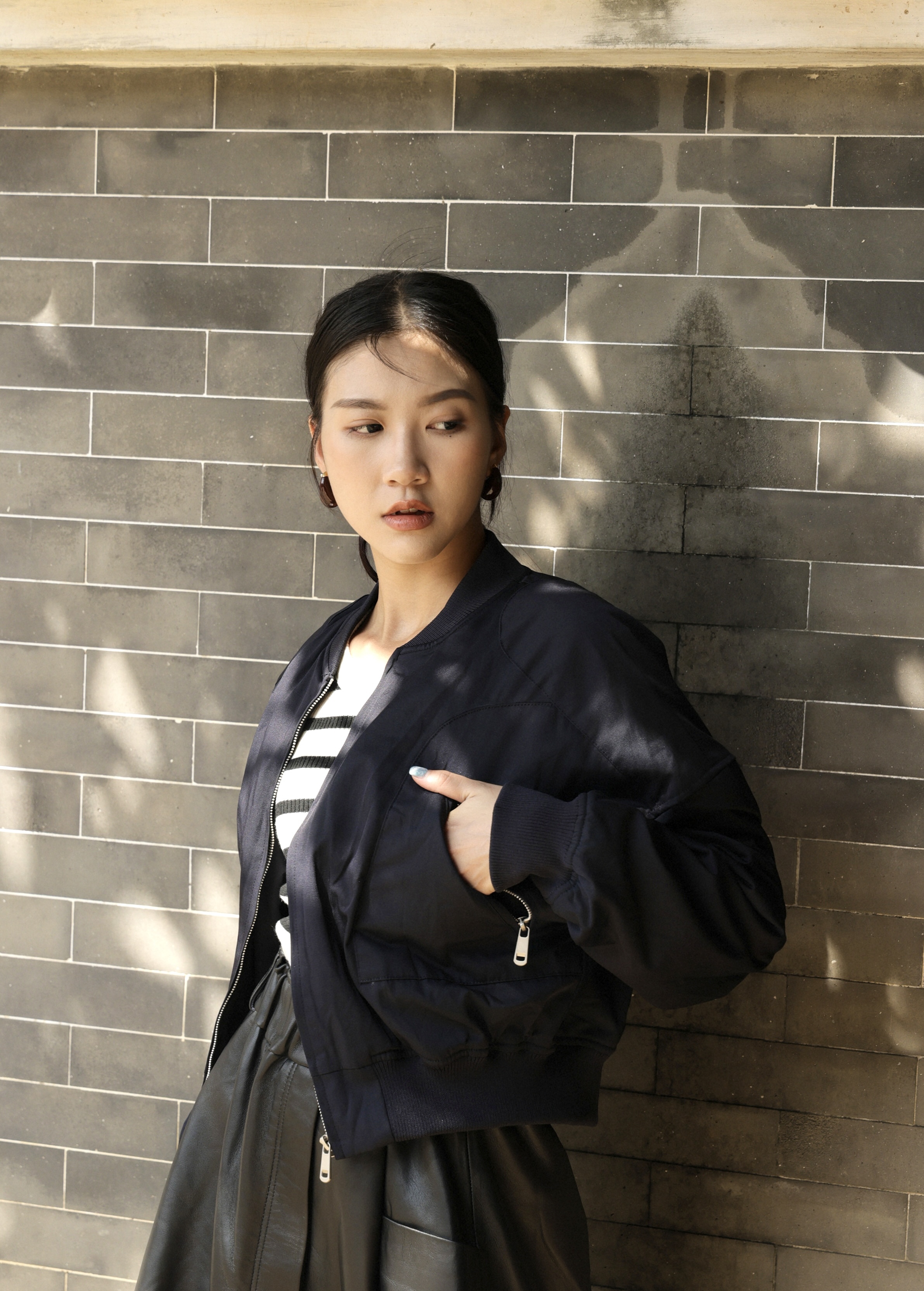 短身薄間棉機師外套（現貨款式）