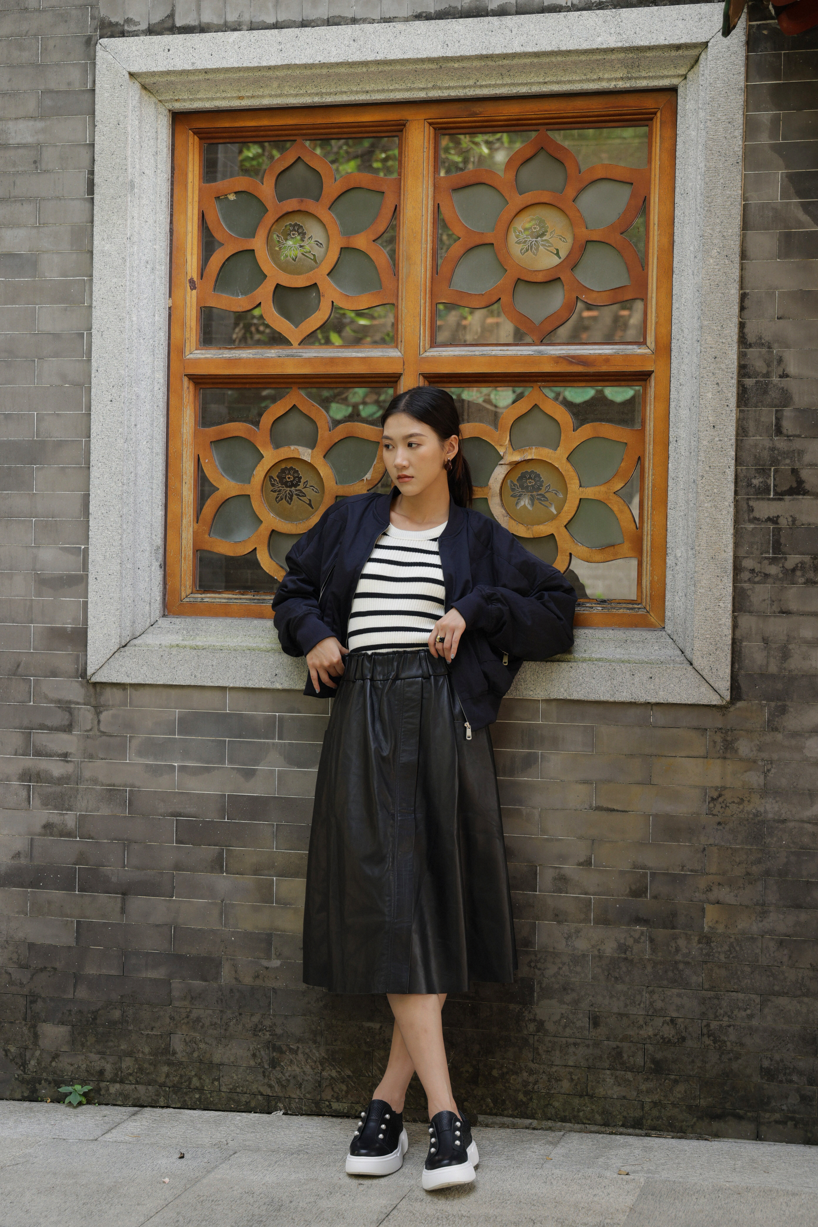 短身薄間棉機師外套（現貨款式）