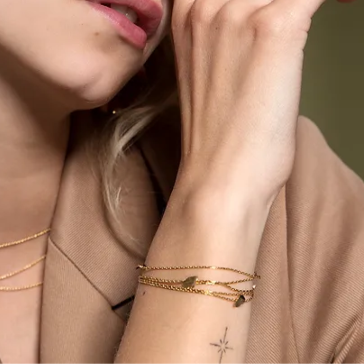 SIGNATURE立體葉片多層手鍊