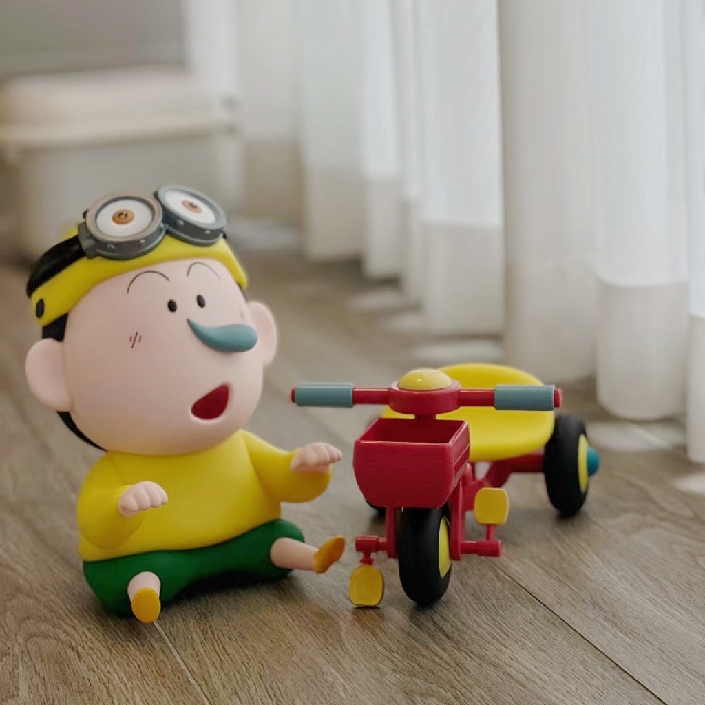 鼻涕阿呆 春日部 單車 自行車 公仔 模型